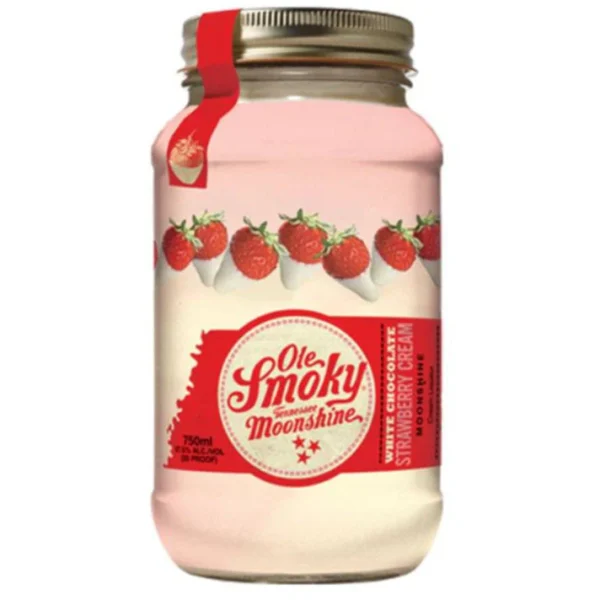 Ole Smoky White Chocolate Strawberry Cream Moonshine